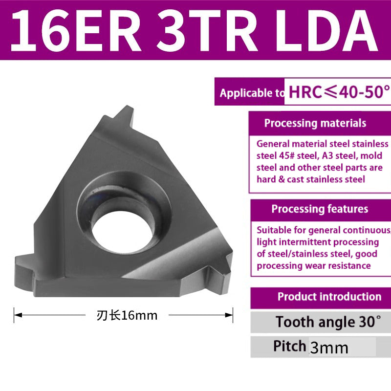 97-Trapezoidal thread internal hole turning cutter 16IR1.5-3 steel casting special Shandong Denso Pricision Tools Co.,Ltd.